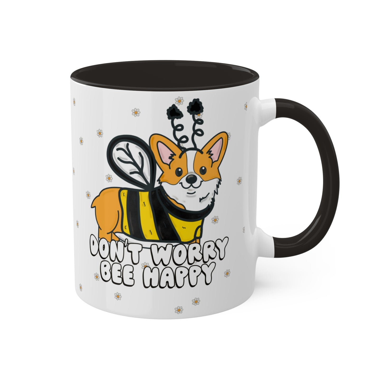 Bumble Bee Corgi Mug - Pembroke Welsh Corgi Coffee Mug, Corgi Owner Gift, Honey Bee Mug, Dog Lover Gift, Cute Corgi Mug