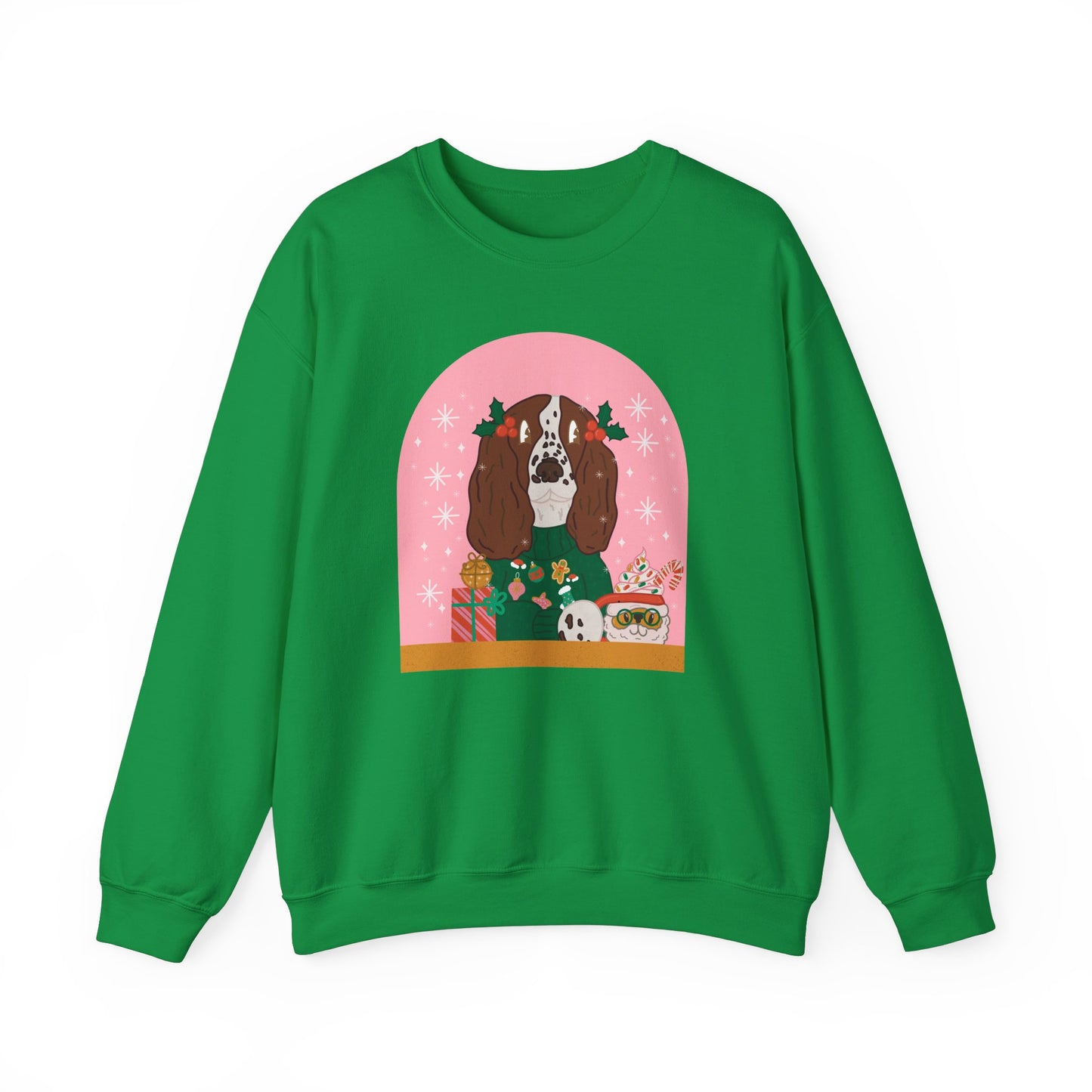 Christmas English Springer Spaniel Crewneck Sweatshirt