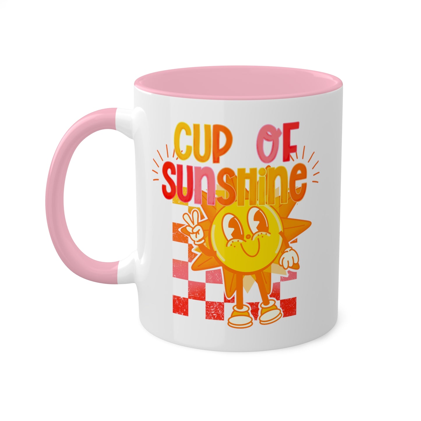 Cup of Sunshine Coffee Mug | Happy Sun Coffee Mug | Cute Retro Cartoon Mug | Positive Coffee Mug | Good Morning Mug | Cute Mugs | Accent Mug