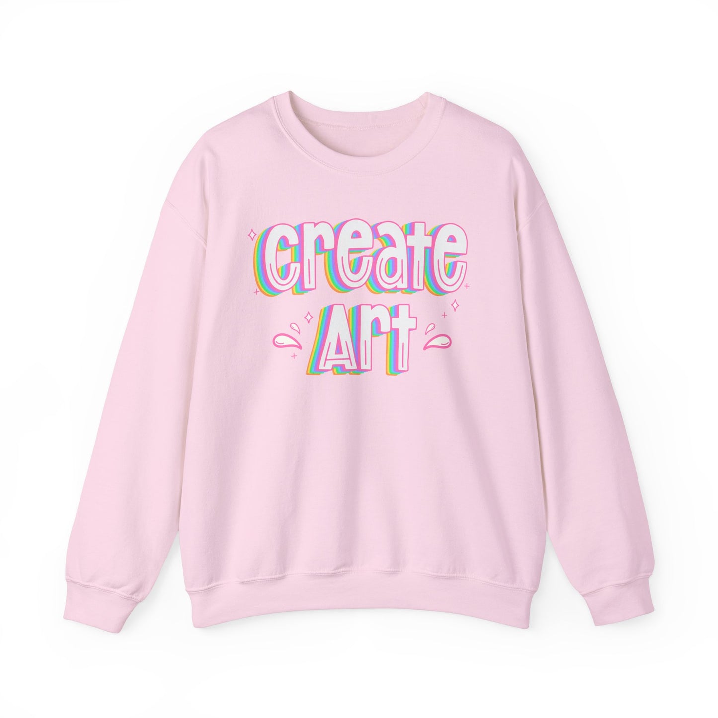 Create Art Unisex Heavy Blend Crewneck Sweatshirt | Art Colorful Sweater | Art Teacher Pullover | Artist Sweatshirt | Teacher Apparel