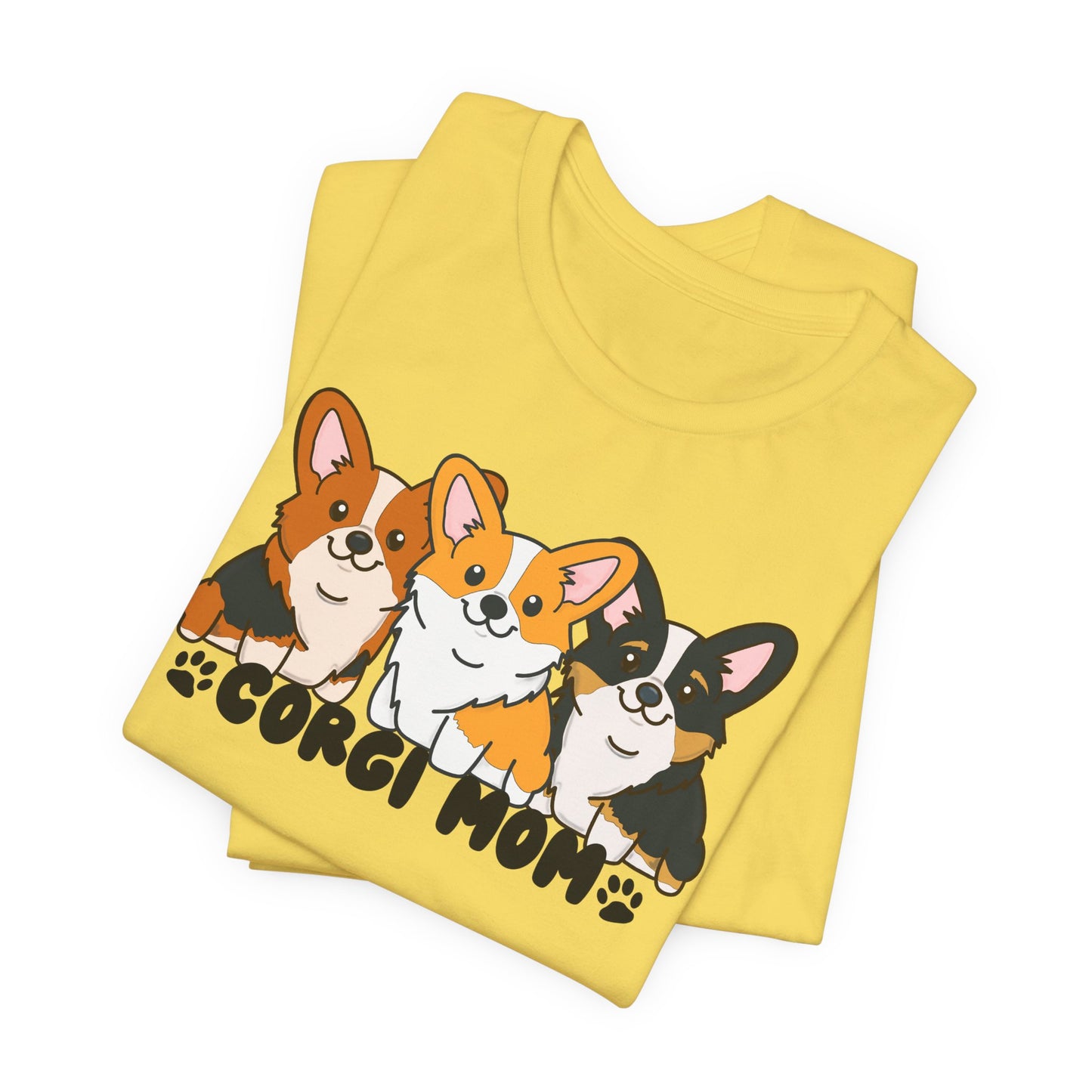 Corgi Mom Graphic Tee | Corgi Lover Shirt | Dog Mom Gift | Cute Corgi T-Shirt | Corgi Mom Life Apparel