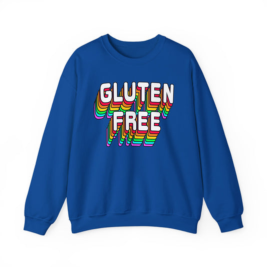 Gluten Free Retro Crewneck Sweatshirt | Celiac Awareness | Gluten Free Diet Lifestyle | Gluten Intolerant