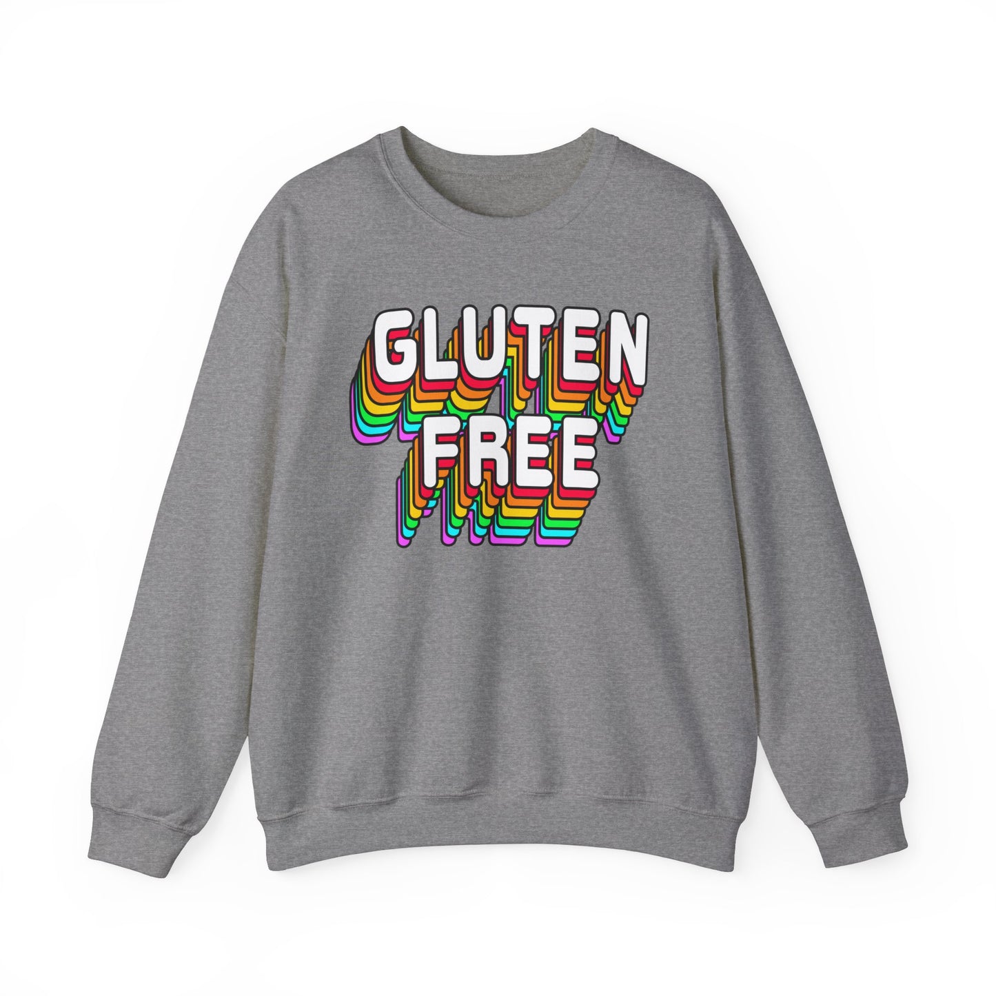 Gluten Free Retro Crewneck Sweatshirt | Celiac Awareness | Gluten Free Diet Lifestyle | Gluten Intolerant