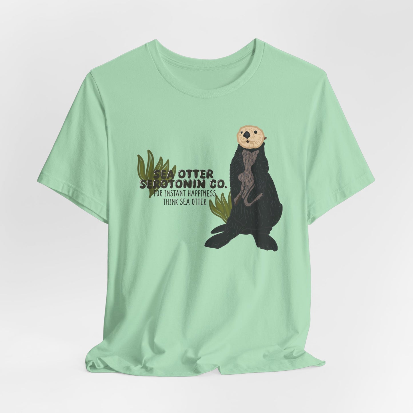 Sea Otter Graphic Tee - Cute Ocean Animal T-Shirt, Wildlife Lover Gift, Nature Inspired Shirt, Beach Theme Apparel