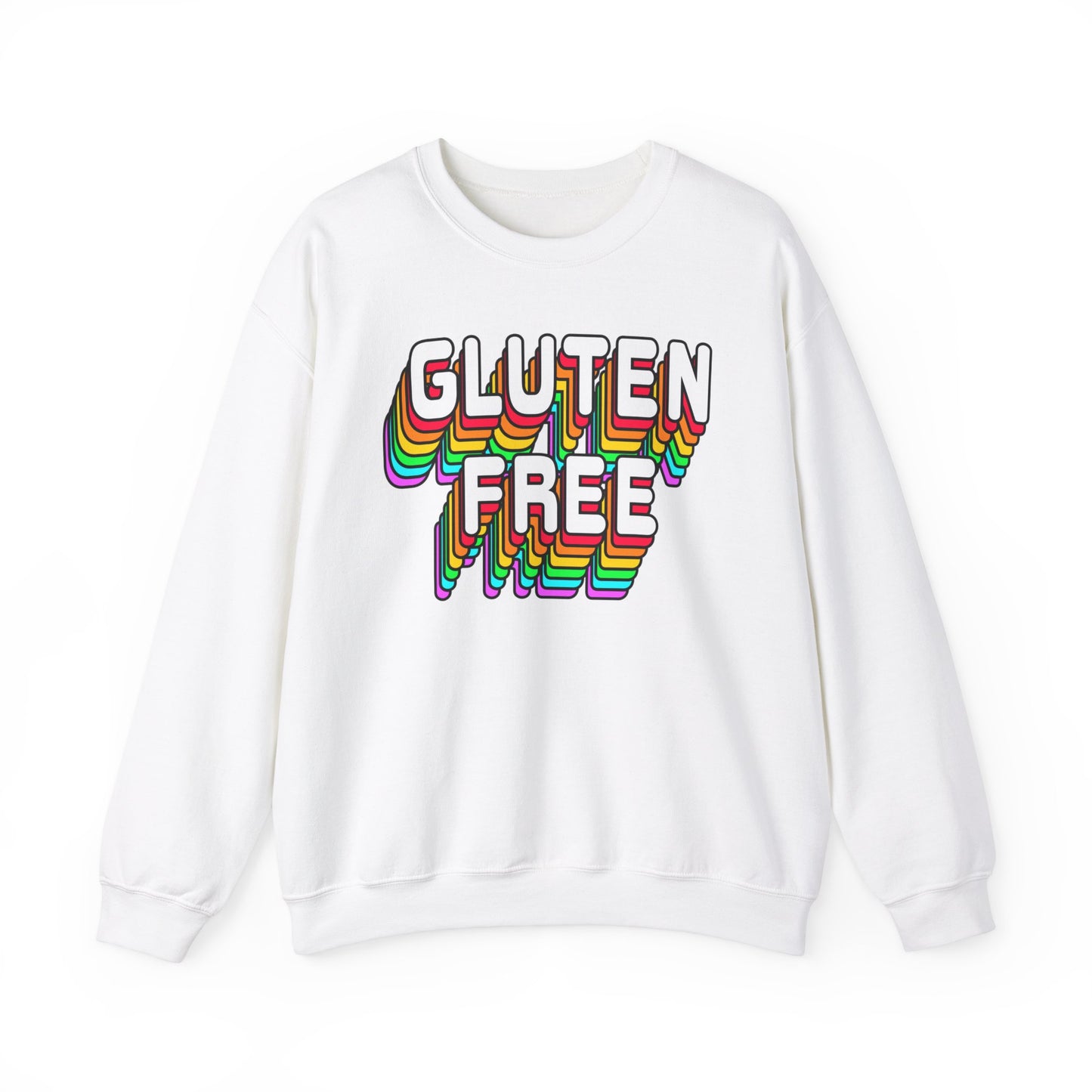 Gluten Free Retro Crewneck Sweatshirt | Celiac Awareness | Gluten Free Diet Lifestyle | Gluten Intolerant