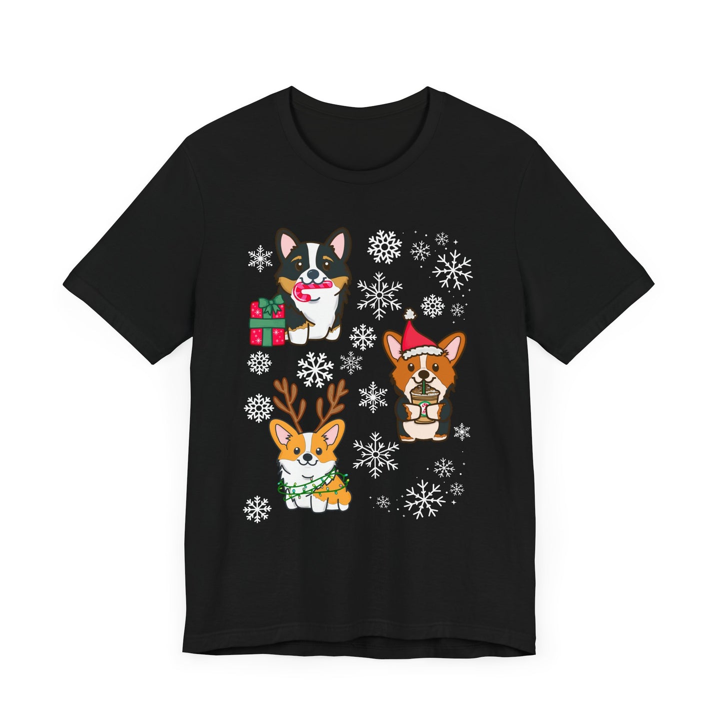 Festive Christmas Corgi sTee | Holiday Dog Lover's Shirt | Matching Christmas Shirts Family Christmas Holiday Shirt