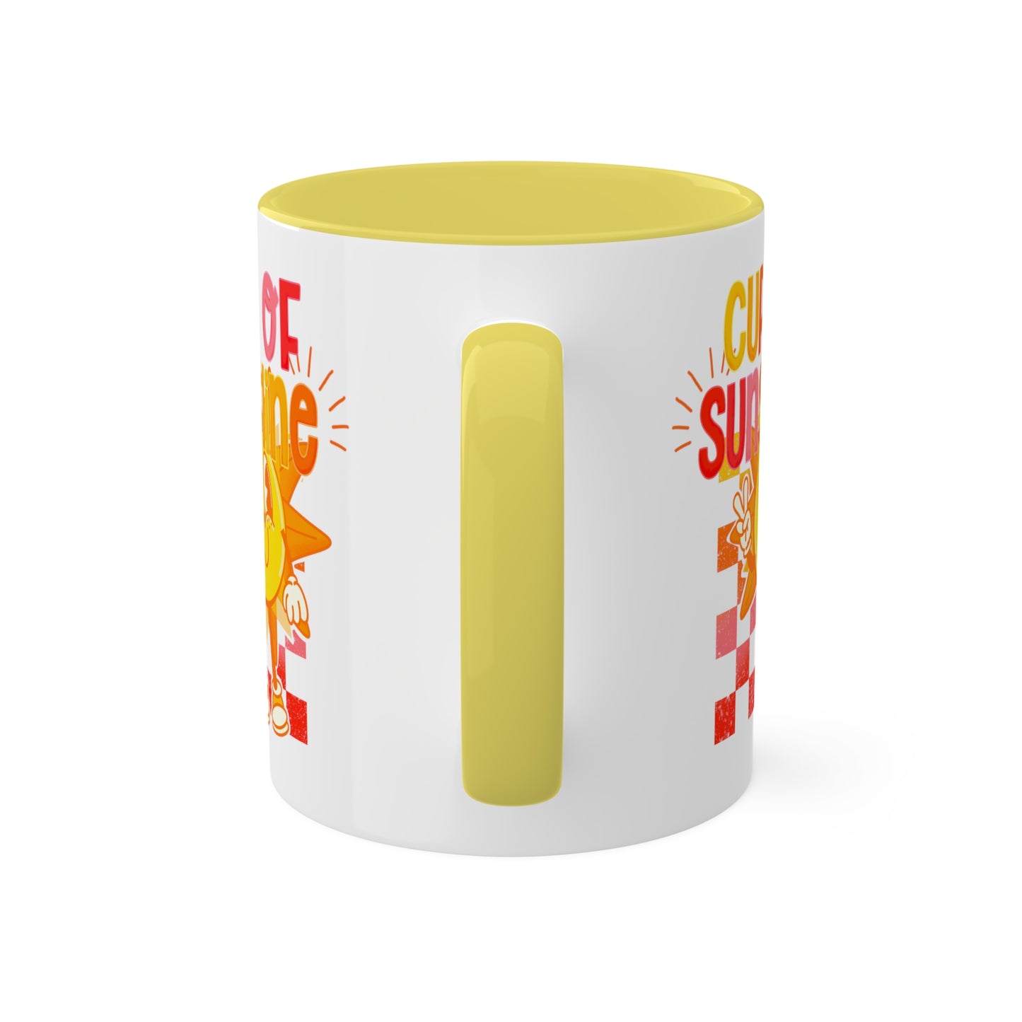 Cup of Sunshine Coffee Mug | Happy Sun Coffee Mug | Cute Retro Cartoon Mug | Positive Coffee Mug | Good Morning Mug | Cute Mugs | Accent Mug