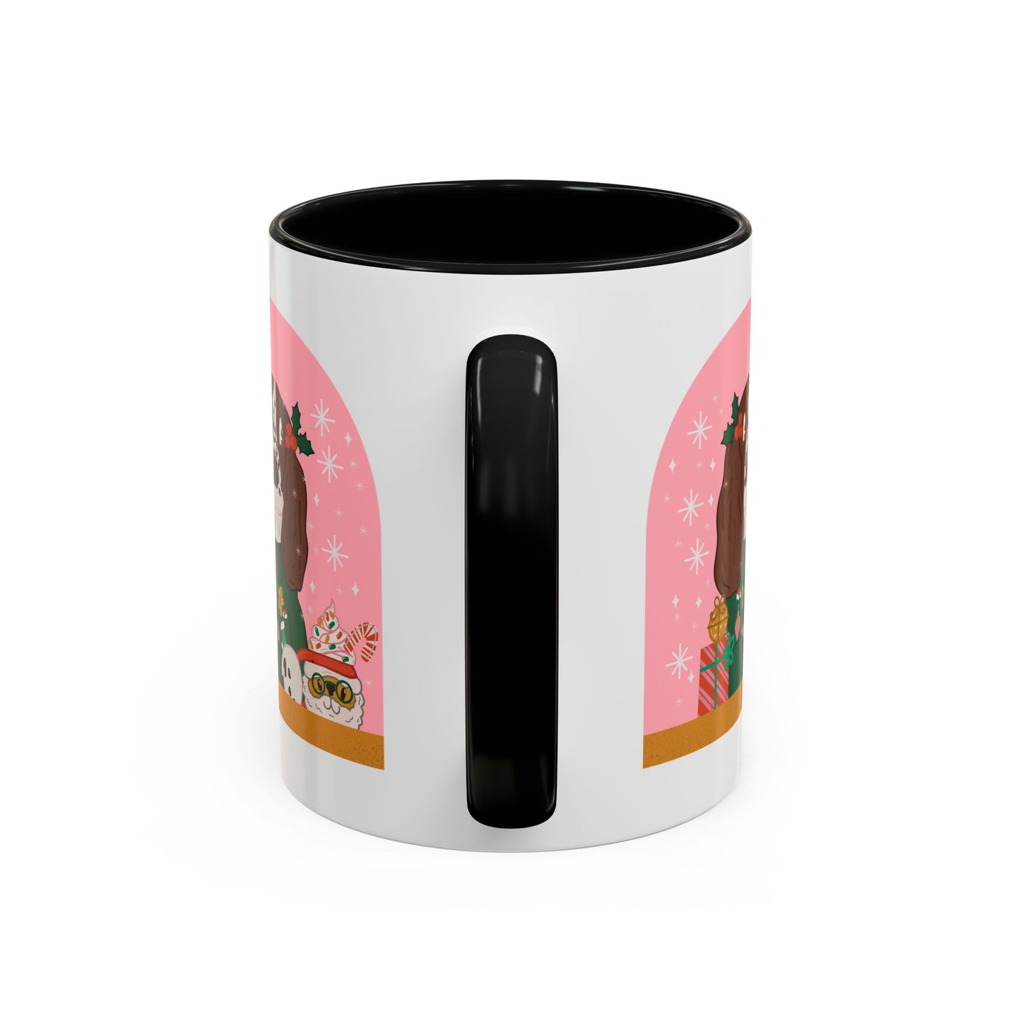 Christmas English Springer Spaniel  Accent Coffee Mug (11, 15oz)