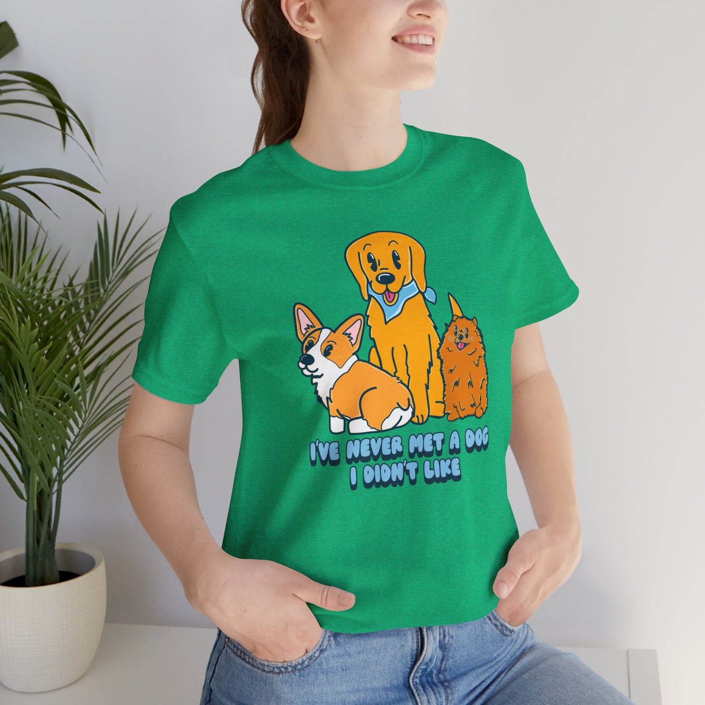 Dog Lover Graphic Tee | Cute Pet Owner Shirt | Dog Enthusiast Apparel | Gift for Dog Moms Dads | Veterinarian Gift | Golden Retriever Corgi