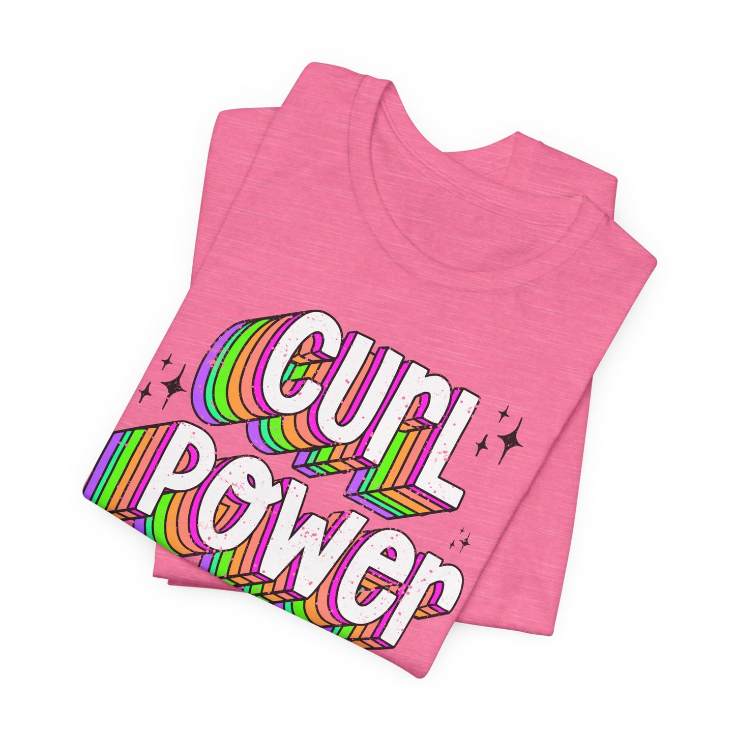 Curl Power Graphic Tee | Empowering T-Shirt for Curly and Natural Hair Women | Curly Hair Gifts | Curly Hairstylist Gift | Curly Girl Tee