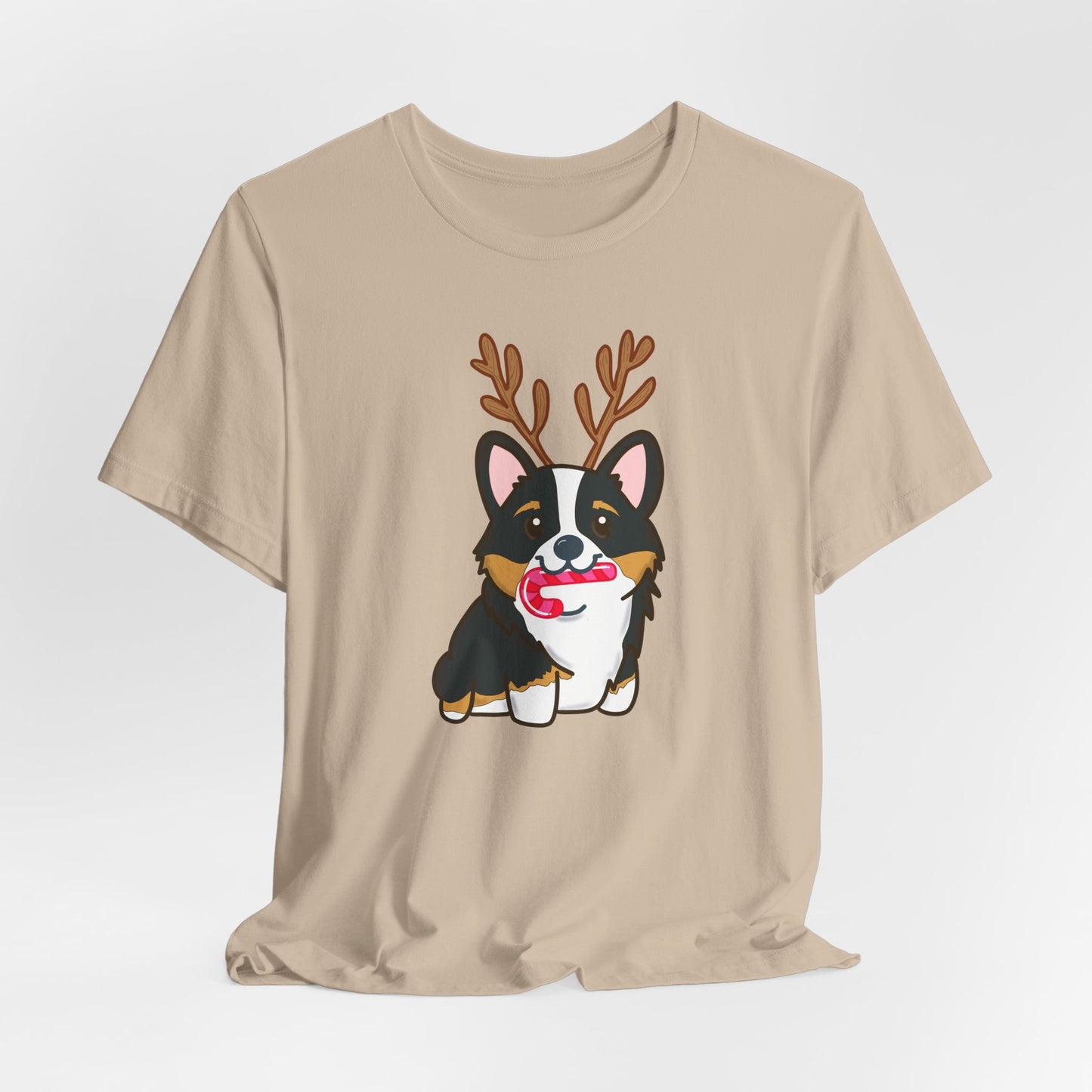 Christmas Black Corgi Dog  T-shirt | Dog Christmas Shirt | Matching Christmas Shirts | Ladies Christmas Tee | Family Christmas Holiday Shirt