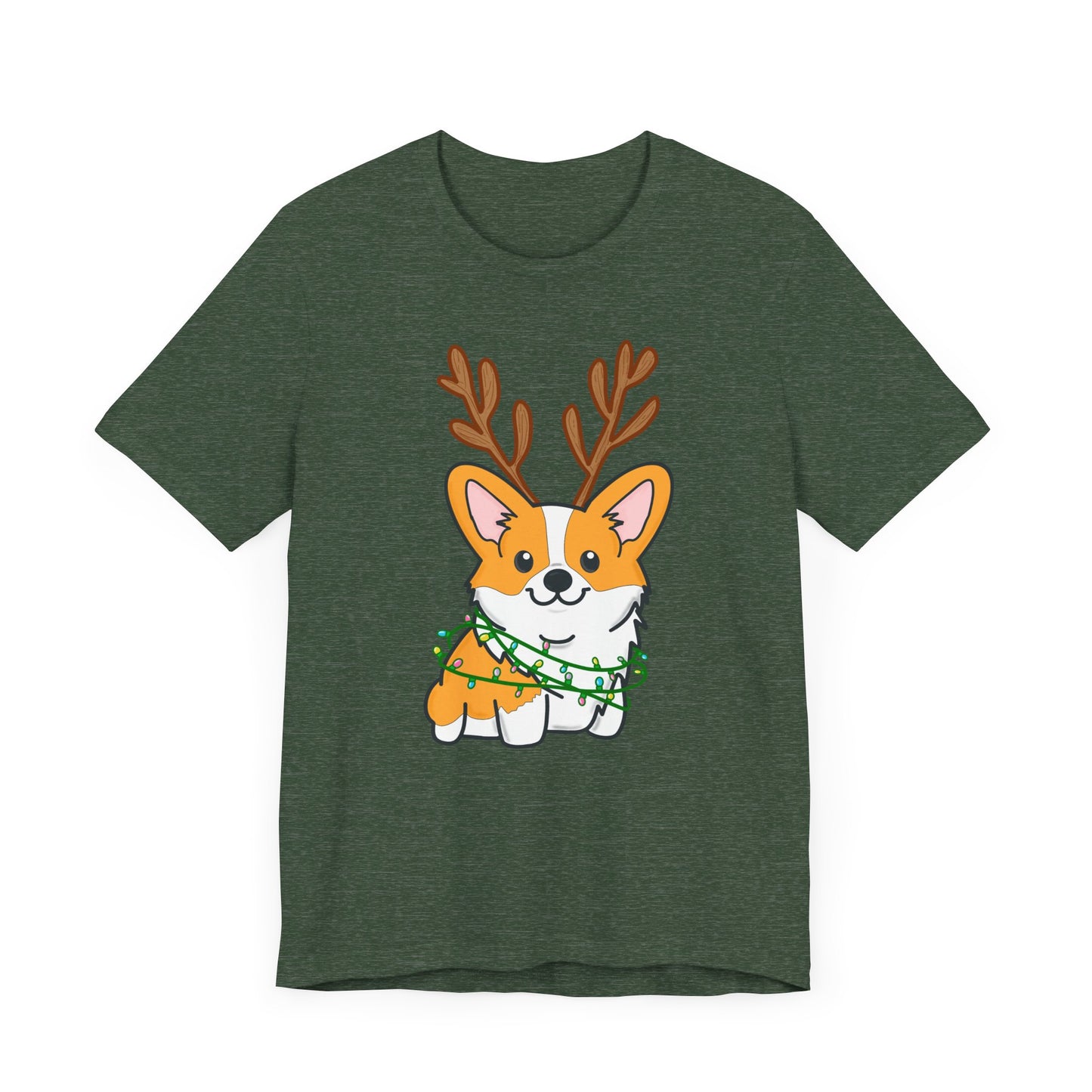 Festive Christmas Corgi Tee | Holiday Dog Lover's Shirt | Matching Christmas Shirts | Ladies Christmas Tee | Family Christmas Holiday Shirt