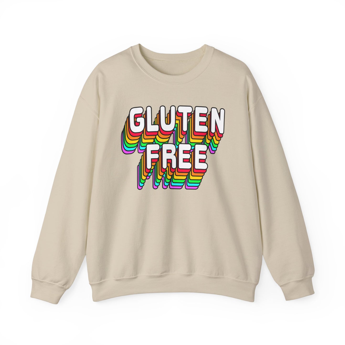 Gluten Free Retro Crewneck Sweatshirt | Celiac Awareness | Gluten Free Diet Lifestyle | Gluten Intolerant