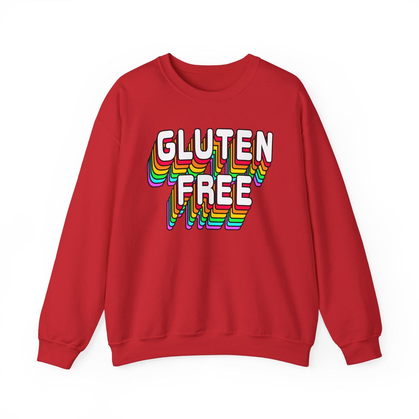 Gluten Free Retro Crewneck Sweatshirt | Celiac Awareness | Gluten Free Diet Lifestyle | Gluten Intolerant