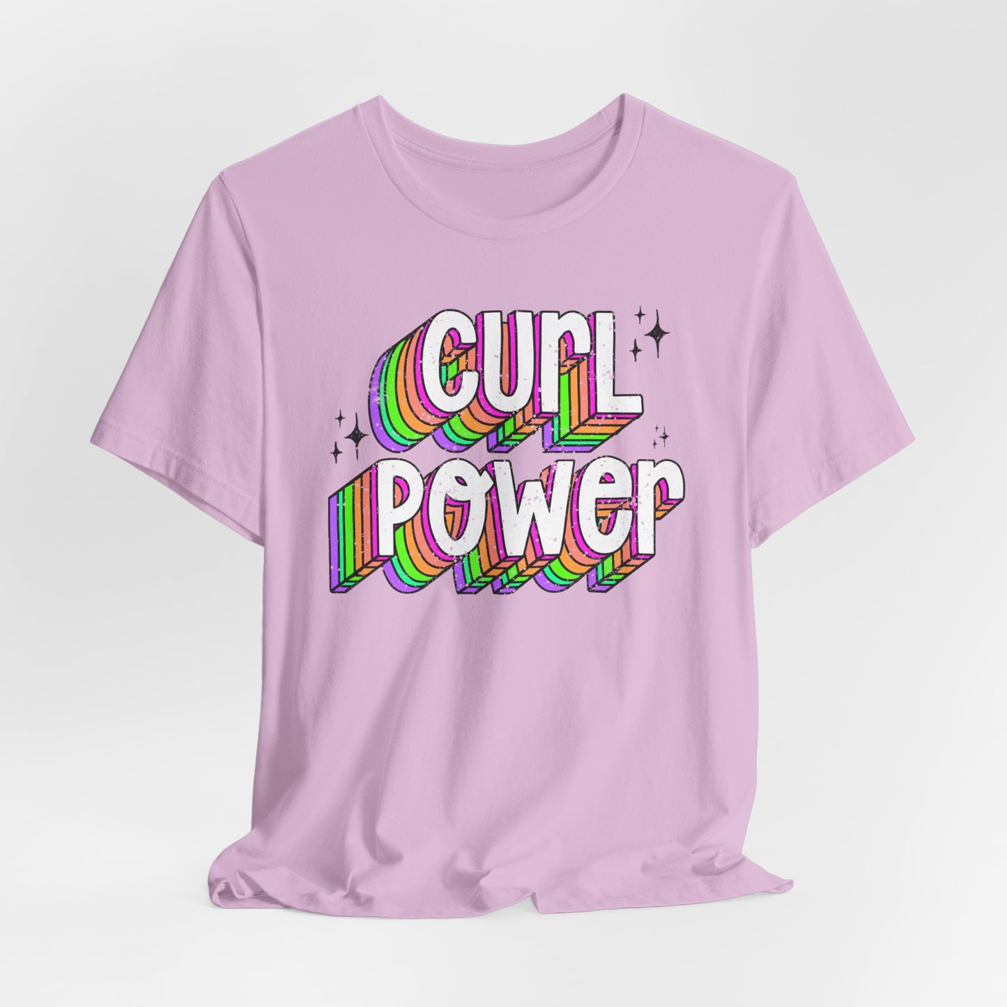 Curl Power Graphic Tee | Empowering T-Shirt for Curly and Natural Hair Women | Curly Hair Gifts | Curly Hairstylist Gift | Curly Girl Tee