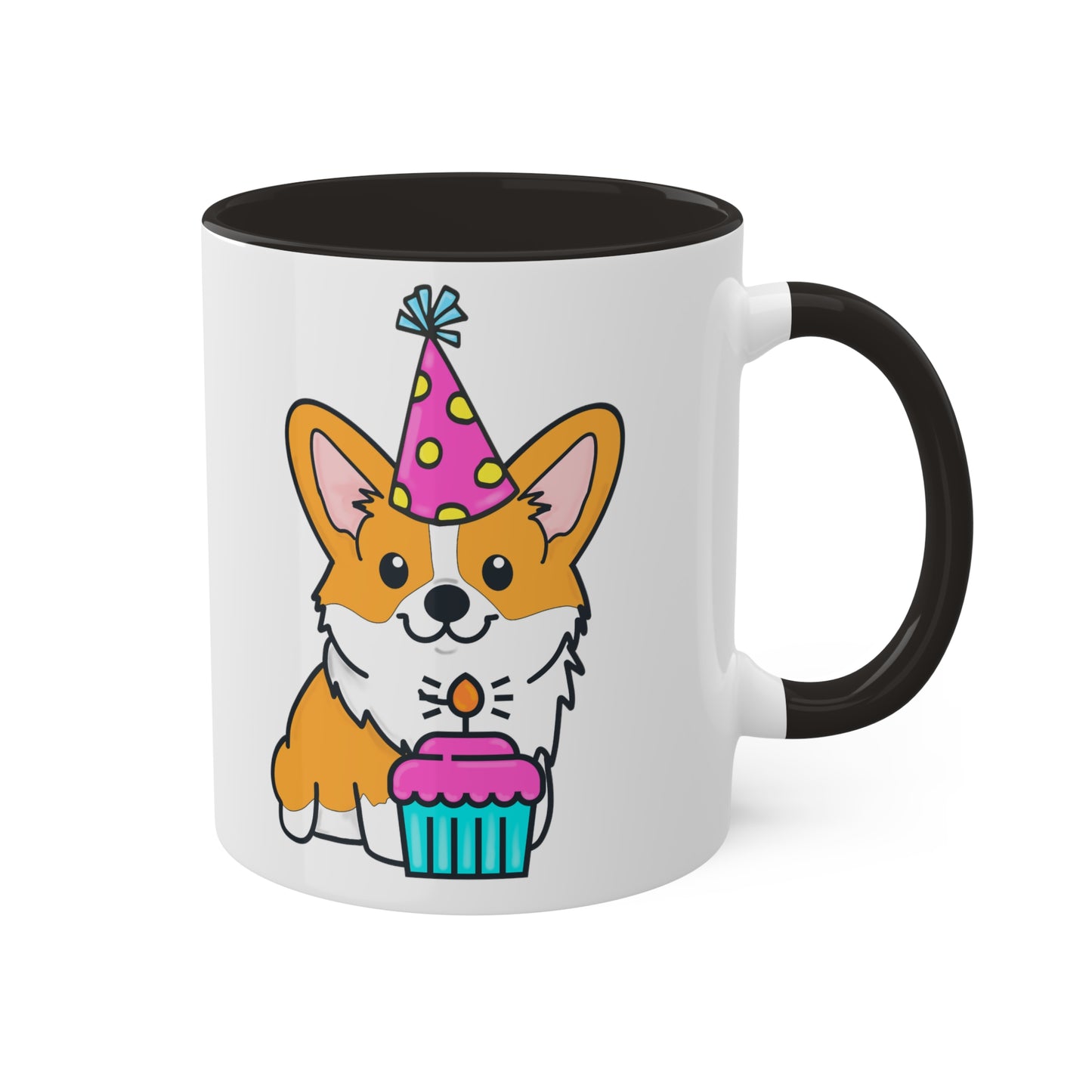 Birthday Corgi Cupcake Coffee Mug | Pembroke Welsh Corgi | Corgi Owner Gifts | Birthday Dog Gift | Corgi Kitchenware | Cute Dog Mug | Dog