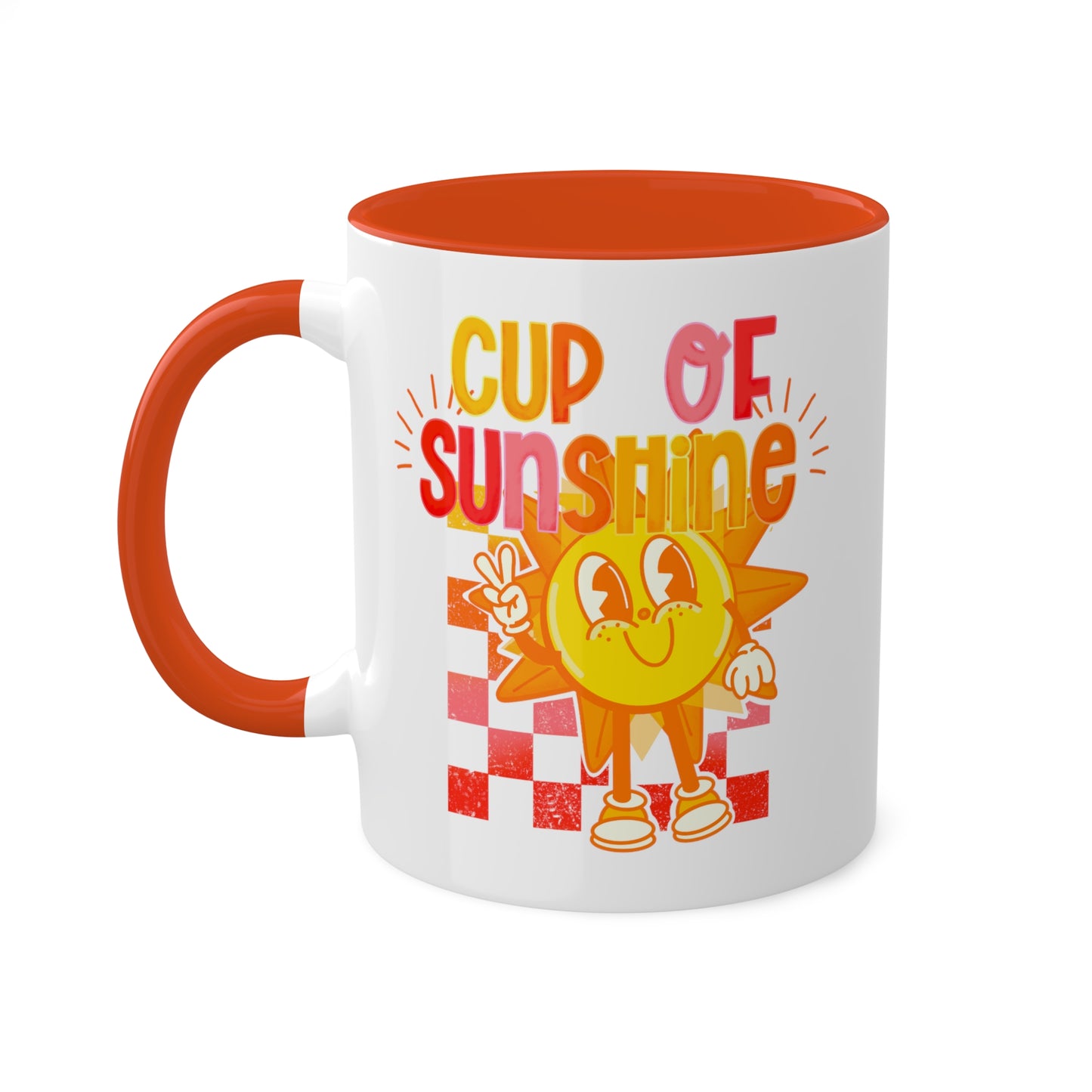 Cup of Sunshine Coffee Mug | Happy Sun Coffee Mug | Cute Retro Cartoon Mug | Positive Coffee Mug | Good Morning Mug | Cute Mugs | Accent Mug