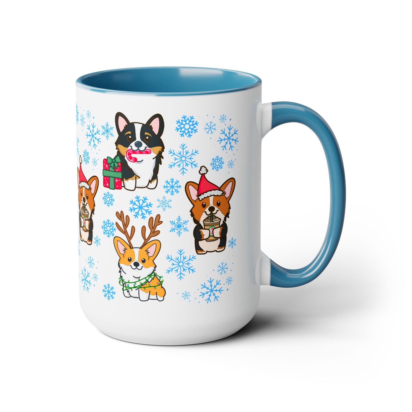 Merry Corgi Christmas Coffee Mug | Corgi Dog X-Mas Mug | Christmas Movie Watching Mug | Christmas Eve Gifts | Hot Cocoa Mug