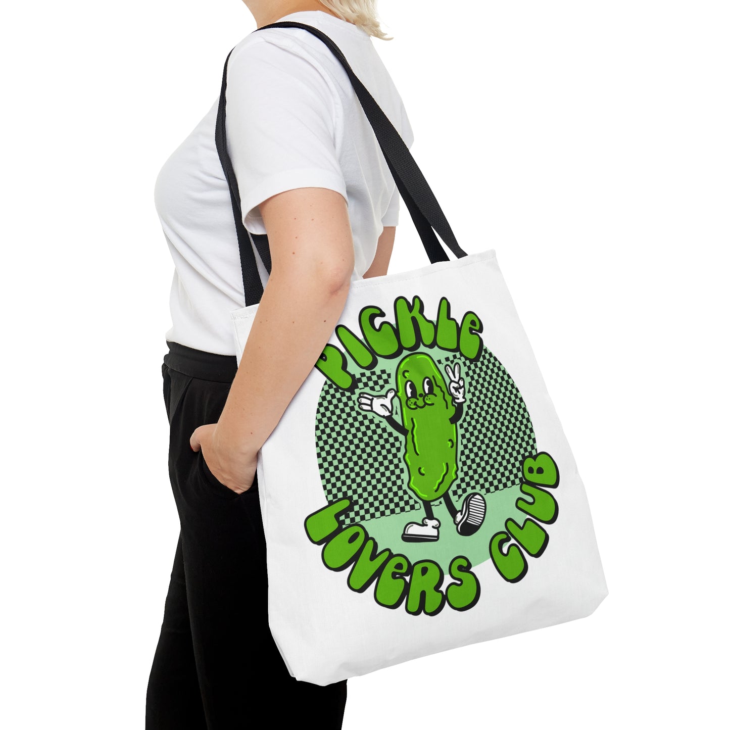 Pickle Lovers Club Tote Bag | Eco-Friendly Tote Bag for Pickle Lovers | Reusable Tote Bag | Pickle Gifts | Retro Food Design