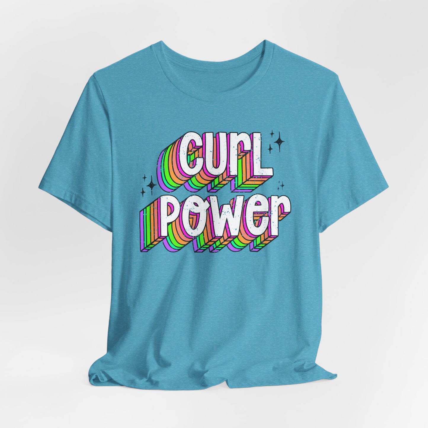 Curl Power Graphic Tee | Empowering T-Shirt for Curly and Natural Hair Women | Curly Hair Gifts | Curly Hairstylist Gift | Curly Girl Tee