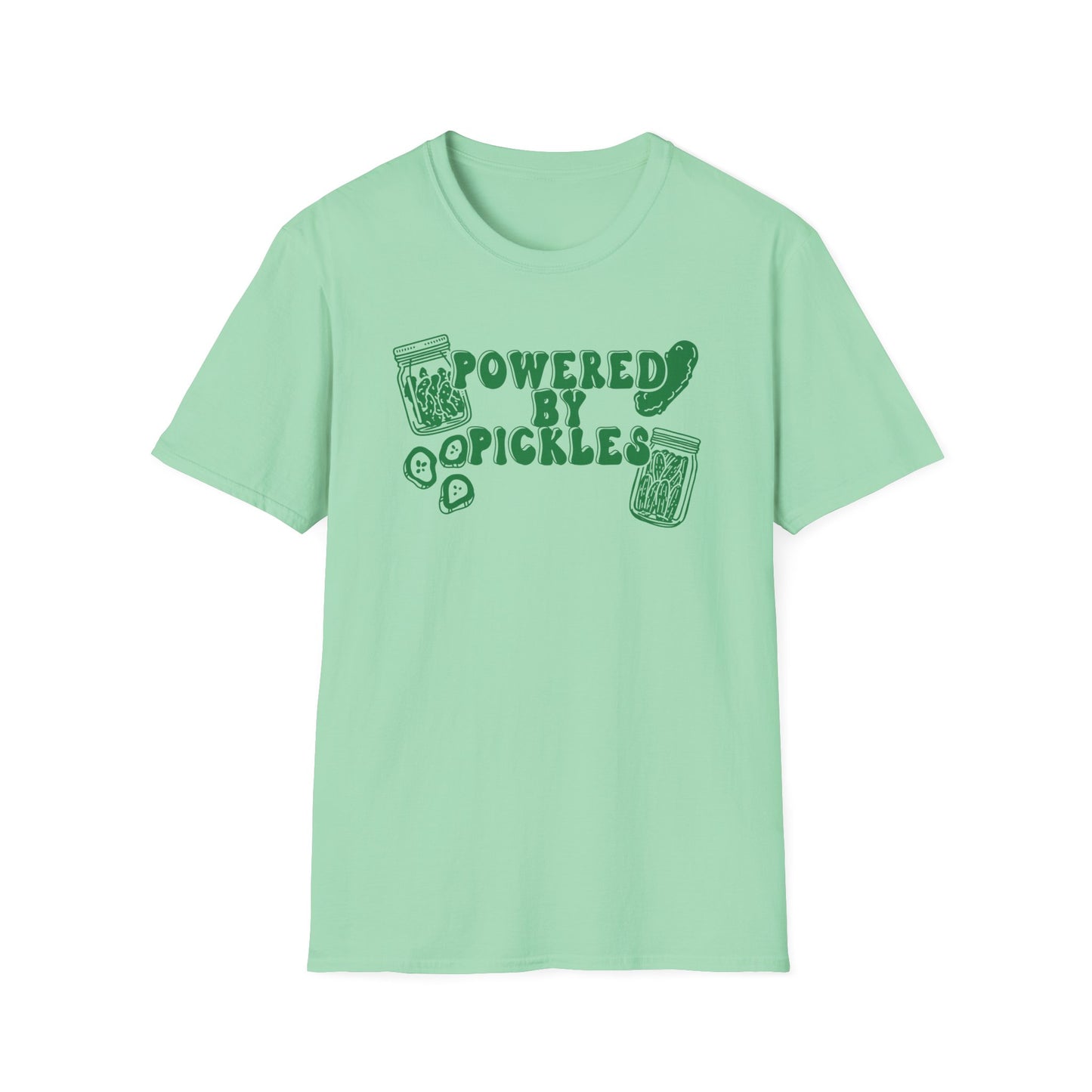 Powered by Pickles Unisex Fit Adult Size Graphic Tee