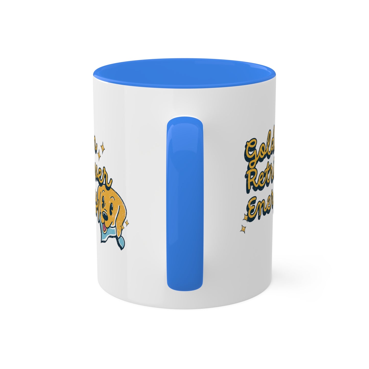 Golden Retriever Energy Coffee Mug  | Dog Lover Gifts | Positive Energy Kitchenware | Good Vibes Drinkware | Funny Dog Mug | Dog Gifts