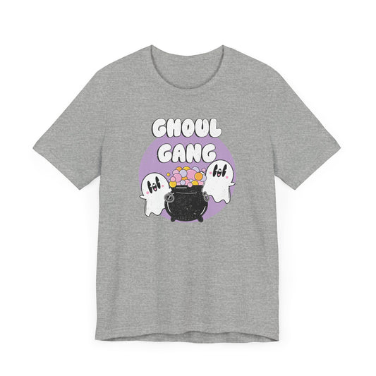 Ghoul Gang Retro Ghost Halloween Unisex Fit Graphic Tee | Ladies Fall T-Shirt