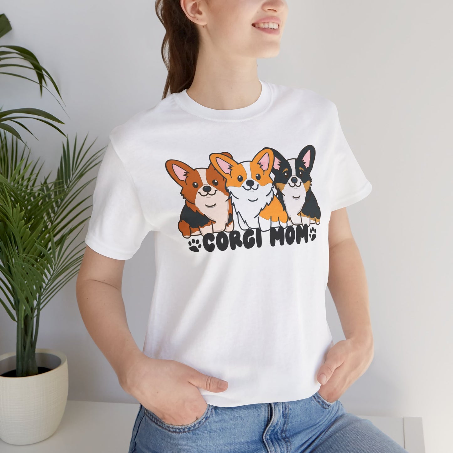 Corgi Mom Graphic Tee | Corgi Lover Shirt | Dog Mom Gift | Cute Corgi T-Shirt | Corgi Mom Life Apparel