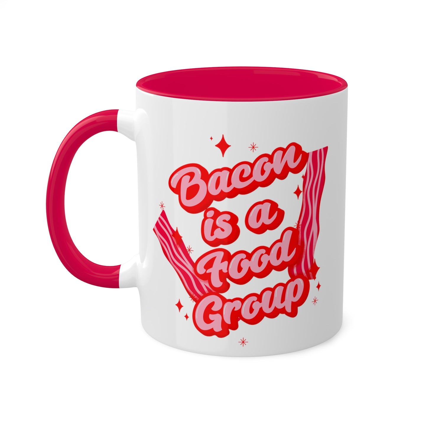 Bacon is a Food Group Coffee Mug | Hilarious Cup for Bacon Lover | Breakfast Humor | Funny Gift | Unique Kitchenware | Bacon Lover Gift