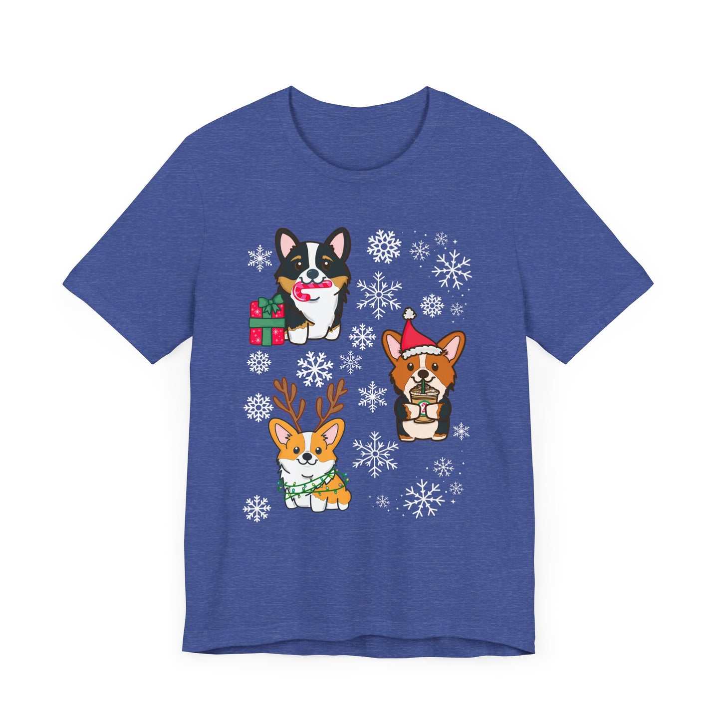 Festive Christmas Corgi sTee | Holiday Dog Lover's Shirt | Matching Christmas Shirts Family Christmas Holiday Shirt