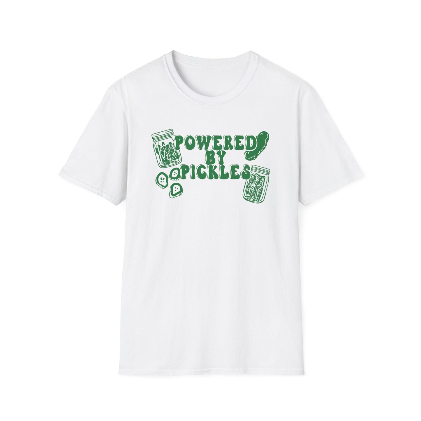 Powered by Pickles Unisex Fit Adult Size Graphic Tee