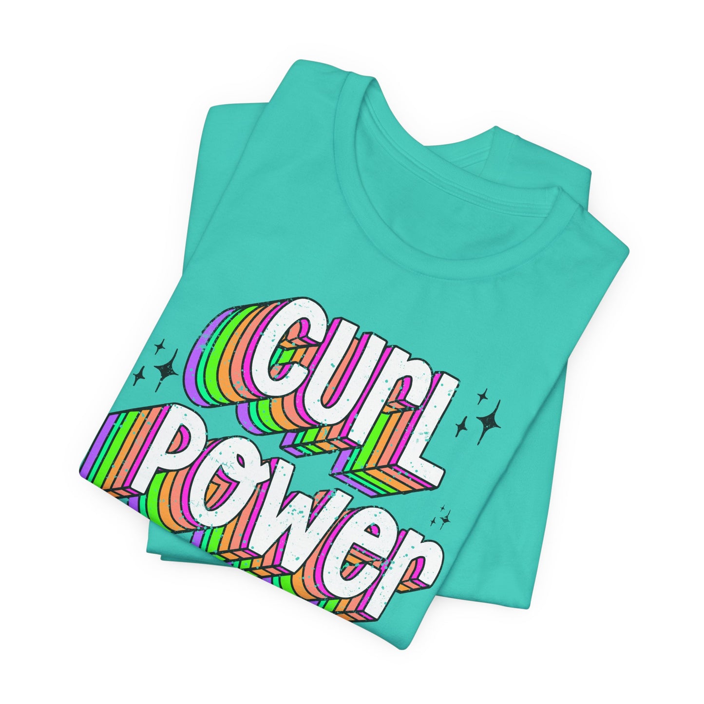 Curl Power Graphic Tee | Empowering T-Shirt for Curly and Natural Hair Women | Curly Hair Gifts | Curly Hairstylist Gift | Curly Girl Tee