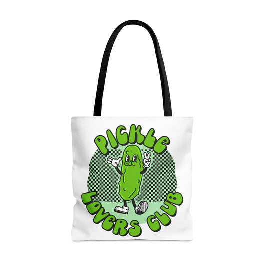 Pickle Lovers Club Tote Bag | Eco-Friendly Tote Bag for Pickle Lovers | Reusable Tote Bag | Pickle Gifts | Retro Food Design