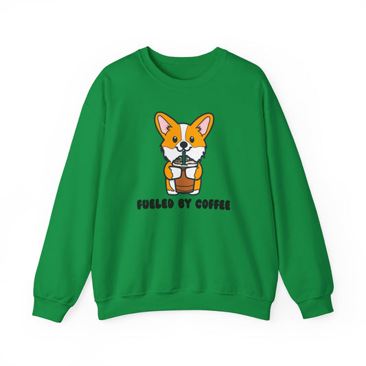 Corgi Coffee Unisex Heavy Blend Crewneck Sweatshirt | Iced Coffee Sweater | Coffee Pullover | Corgi Sweatshirt | Corgi Apparel | Corgi Gifts