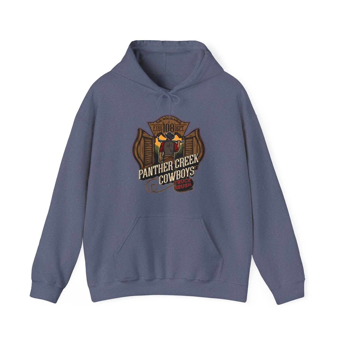 Panther Creek Cowboys Fire Station 108 Hooded Sweatshirt