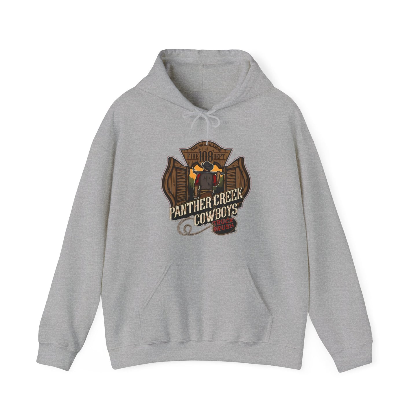 Panther Creek Cowboys Fire Station 108 Hooded Sweatshirt